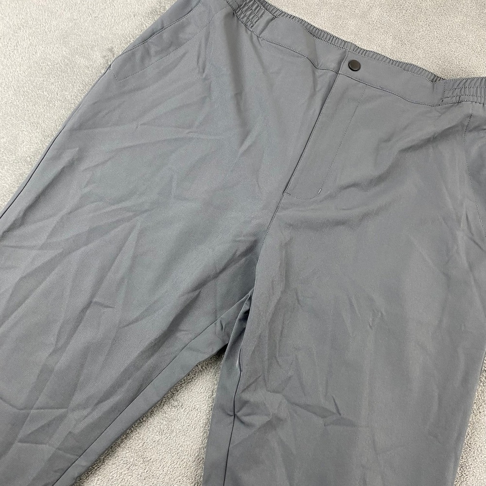 Callaway Mens Large Golf Pants Grey Performance Stretch Ankle Zips‎